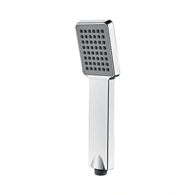 Imagen de Ibergrif M20202 Alcachofa para Ducha de Cuadrado, Mango Ducha, Plata, Presión Normal