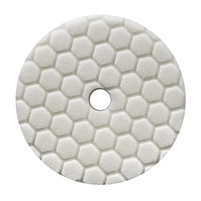 Imagen de Chemical Guys Hexagonal Logic Quantum Almohadilla para Pulido 5.5 Inch (140 mm) Anti Holograma Blanco Pad