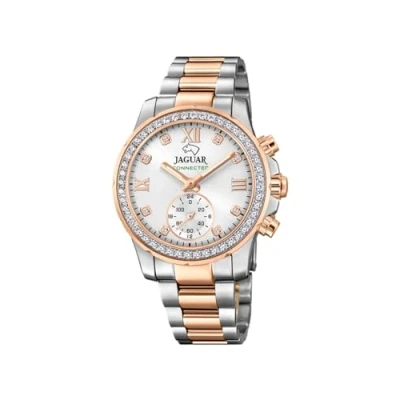Imagen de JAGUAR Reloj Mujer J981/2 Connected Lady Caja de Acero Inoxidable 316l Multi Correa Plateado