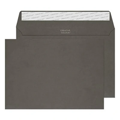Imagen de Blake Creativo Color C5 162 x 229 mm Monedero Pelar y sello del sobre Gris Grafito (paquete de 500)