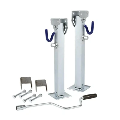 Imagen de Patas estabilizadoras for remolque, 2 uds., 460 680MM, caída hacia abajo, esquina de estacamiento caravana, autocaravana estable, soporte acampada, accesorios piezas Fuerte y resistente