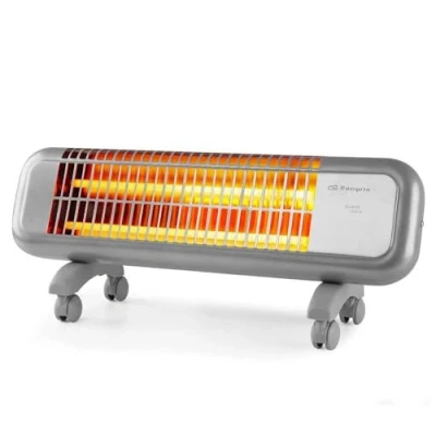 Imagen de Estufa eléctrica Orbegozo BPM 0105 Potencia 1200W, Dos barras de cuarzo, 2 niveles potencia,