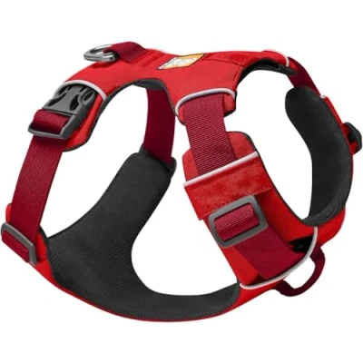 Imagen de RUFFWEAR Arnés para Perros de Gama Delantera, Ajustable, cómodo y Acolchado Caminar Todos los días, 2 Accesorios Plomo, Correa con Clip, Red Sumac, XX Small