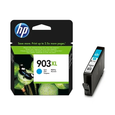 Imagen de Cartucho de tinta HP 903XL, Cian, T6M03AE