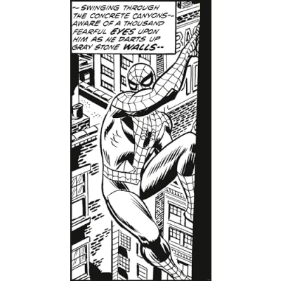 Imagen de Komar Marvel IADX2 085 Papel pintado para pared, diseño de Spider Man Classic Climb, 100 x 200 cm (ancho alto)