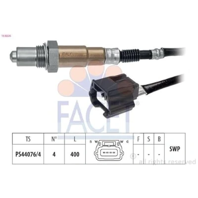 Imagen de FACET 10.8226 Sonda lambda Made in Italy OE Equivalent térmico, plana, Rosca engrasada 4 NISSAN: Note II Hatchback, MICRA 4, Juke