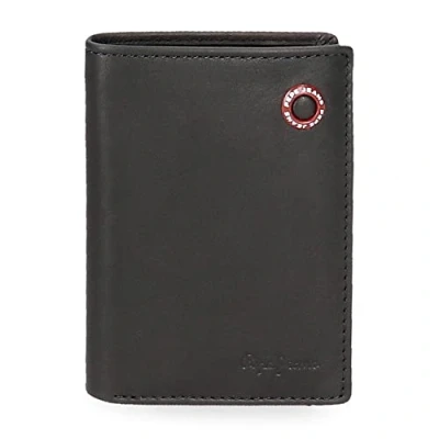 Imagen de Pepe Jeans Badge Cartera vertical con monedero Azul 8,5x11,5x1 cms Piel