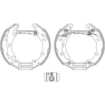 Imagen de TEXTAR Shoe Kit Pro 84061602 frenos, disco de tambor con cilindro freno rueda, accionador CITROËN: C3 I Hatchback, C2 Hatchback