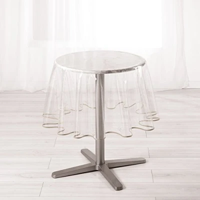 Imagen de Douceur d&#039;Intérieur Nappe, Cloruro de polivinilo (PVC) Poliéster, Garden Gris, 180x180x180 cm