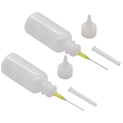 Imagen de 2 Unids 100 Punta Aguja Soldadura Limpieza Liquido Claro Flujo Alcohol Dispensador Aceite Plástico Botella Mano