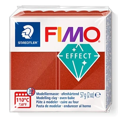 Imagen de STAEDTLER 8010 71 FIMO Effect Arcilla polimérica para modelar de secado al horno, color bronce antiguo metálico (pastilla 57 g.)