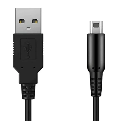 Imagen de OcioDual Cable Cargador 1,2m Negro Compatible con Ninten DSi,DSi XL,2DS,New 2DS XL,3DS,3DS XL,New 3DS,New 3DS XL Conector USB 2.0 Carga y Transferencia de Datos
