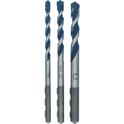 Imagen de Bosch Professional Set Robust Line con 3 brocas CYL 5 para hormigón y granito (Ø 8 mm, accesorios de martillo perforador), Azul, Plata, Size