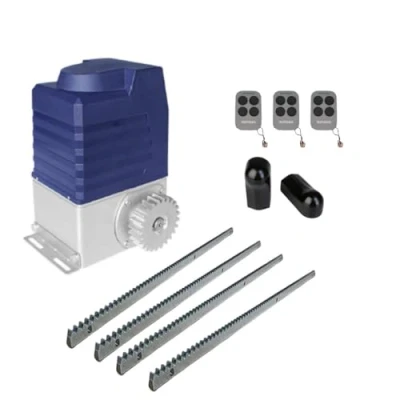 Imagen de Matismo motor puerta corredera amc2000 hasta 2000 kg, 4 metros cremallera de acero, central y tres mandos incluidos.