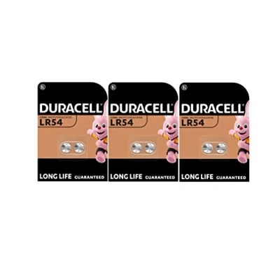 Imagen de 6 x Duracell LR54 LR1130 V10GA 189 191 (3 blísteres de 2 baterías) pilas