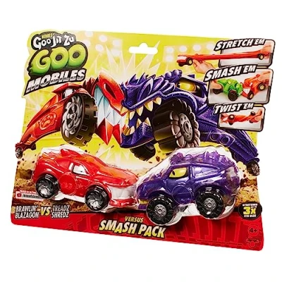Imagen de Heroes of Goo JIT Zu Mobiles Blazagon Vs Shredz. ¡Estiralos! ¡Aplícalos! ¡Gíralos! Fiégalos y Empieza de Nuevo. Regalo para niñas 4 años, niños Fans