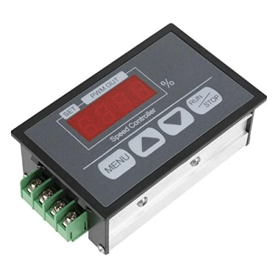 Imagen de DC 6 60V PWM Controlador de Velocidad del Motor Gobernador Pantalla Digital Porcentaje Tacómetro Lento Inicio Y Parada Regulador Control Constante Variable