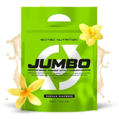 Imagen de Scitec Nutrition Jumbo Ganador de Peso Alto en Calorías con Proteína Multi Componente Matriz Aminoácidos Metabólica Mezcla Superalimentos, 6,6 kg, Vainilla