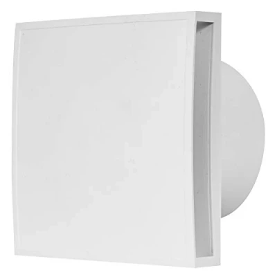 Imagen de EUROPLAST Ø 100mm Extractor de Baño con Temporizador y Sensor Humedad Aire Silencioso Blanco Ventilador Pared para Cocina, Garaje, WC