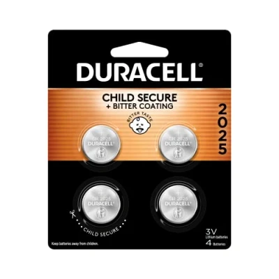 Imagen de Button Cell Lithium Battery #2025, 4/Pk, Sold as 1 Package