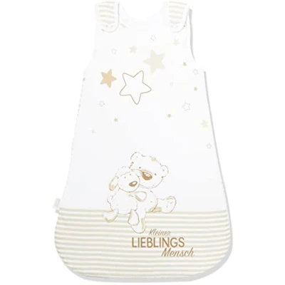 Imagen de Herding Baby Best Saco de Dormir para bebé (70 cm, Cremallera Lateral y Botones presión), Color Blanco