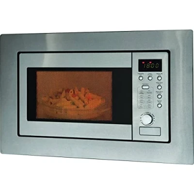 Imagen de Bomann MWG 2215 EB microondas integrable con grill / 20 litros 5 niveles de potencia 1 nivel 2 combinados (grill/microondas), plateado
