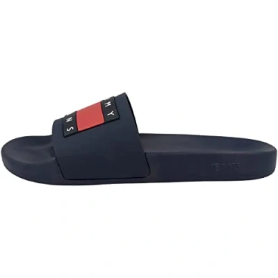 Imagen de Tommy Jeans Mujer Chanclas Flag Pool Slide Zapatillas de baño, Azul (Twilight Navy), 38 EU