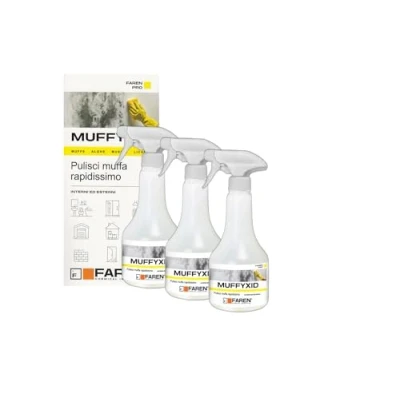 Imagen de FAREN Muffyxid Eliminar moho, antimoho, limpiador de moldes acción rápida, desinfectante, elimina rápidamente hongos, musgos y algas, retrasa la reaparición, 500 ml (3)