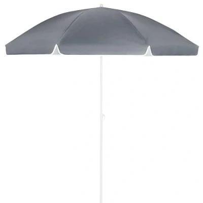 Imagen de Kingsleeve Sombrilla de Playa Jardín 180cm Parasol Patio Terraza Inclinable Ajustable Protección UV50+ Antracita