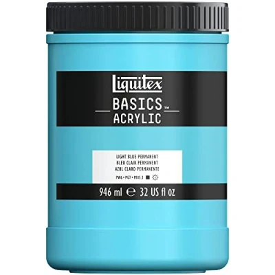 Imagen de Liquitex Basic Acrylic Tubo de Pintura Acrílica, 946 ML, Azul (Azul Claro Permanente Nuevo)