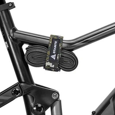 Imagen de Granite Rockband Correa Porta Marco de Bicicleta para Tubos Internos y Kit Herramientas Bicicleta, Adjuntando Equipo Adicional en tu Montaña (Camuflaje Verde)