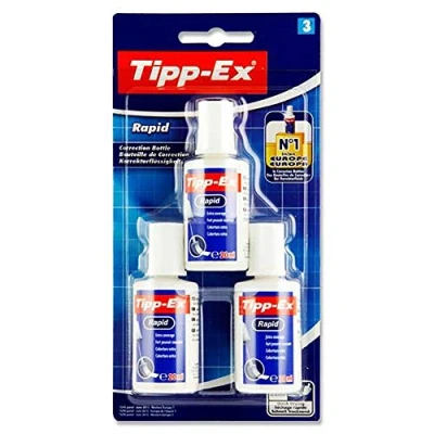 Imagen de Tipp Ex Rapid Correction Fluid 20 ml, pack de 2+1