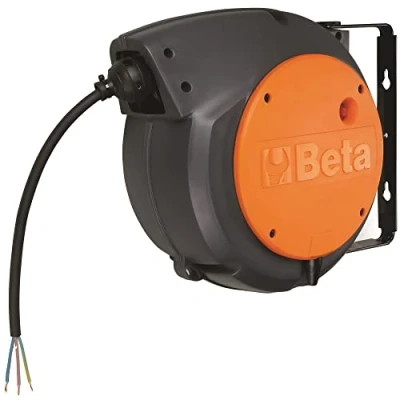Imagen de Beta 1844 15 H05 Carrete automático con protección térmica y cable 3Gx1,5 mm² longitud sin carcasa de 1 m, soporte orientable 180 segundo para empotrar rápido, 018420821