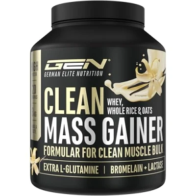 Imagen de Clean Weight Gainer 3 kg Con carbohidratos complejos y proteínas Ideal para la fase de masa Polvo aumentar peso Sabor Vainilla