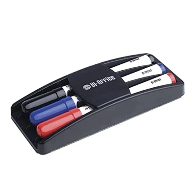 Imagen de Bi Office AA0106 Rotuladores y borrador para pizarra de borrado en seco, 170 x 70 30 mm