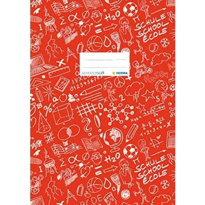 Imagen de HERMA 19403 Schoolydoo Sobres para cuadernos escolares (tamaño A4, 10 unidades), color rojo