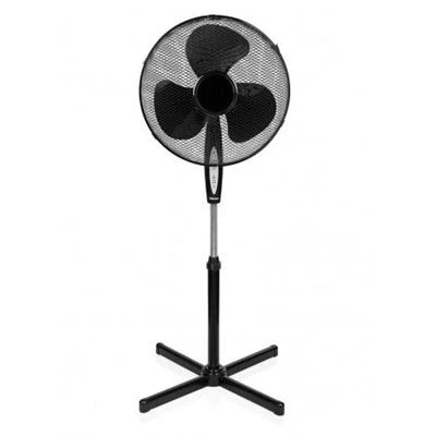 Imagen de Tristar VE 5899 Ventilador de pie, 40 centímetros, 3 ajustes velocidad, oscilante, ángulo ajustable 25, altura 105 125 cm, 45 W, temporizador 7,5 horas y mando a distancia, negro