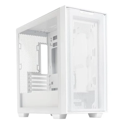 Imagen de ASUS A21 Chasis PC micro ATX, compatible con disipadores CPU de 165 mm, radiadores 360 mm y tarjetas gráficas 380 espacio 33 para gestión cables, Blanco