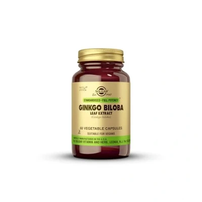 Imagen de Solgar Ginkgo Biloba Extracto de hoja 60 Cápsulas Vegetales