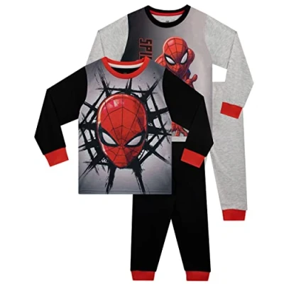 Imagen de Marvel Paquete de 2 Pijama para Niños Spiderman Multicolor 7 8 años