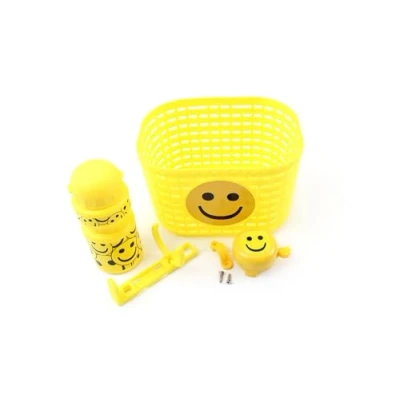 Imagen de VENTURA Smiley, Juego De Accesorios Para Bicicleta Infantil Unisex Bebé, Amarillo, Siehe Produktbeschreibung