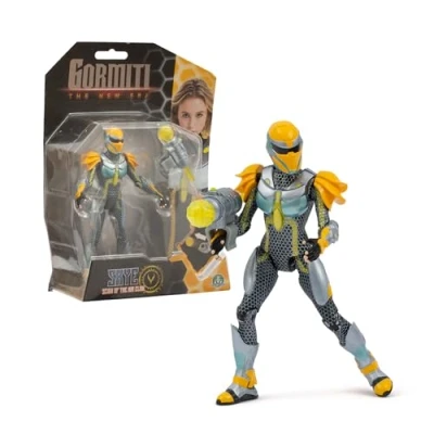 Imagen de GORMITI THE NEW ERA Figura de 15 cm Scion Skye con Ataque, Accesorio Función Disparo, Texturas Metálicas y Acabados Plateados, 9 Puntos Articulación, Famosa (GRV11100)