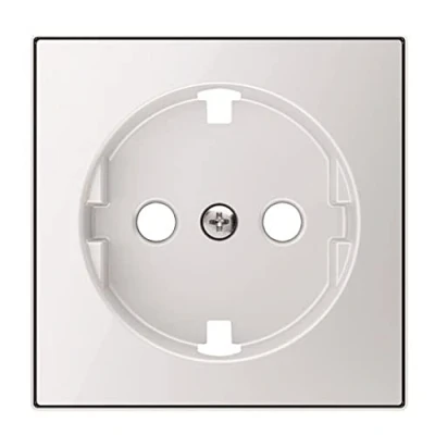 Imagen de Niessen sky Tapa base enchufe schuko plano cristal blanco