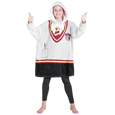 Imagen de Harry Potter Sudadera Forro Polar Niña Bata Manta para Niñas (Gris)