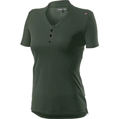 Imagen de CASTELLI Polo Tech W Camiseta, Mujer, Verde Militar, XL
