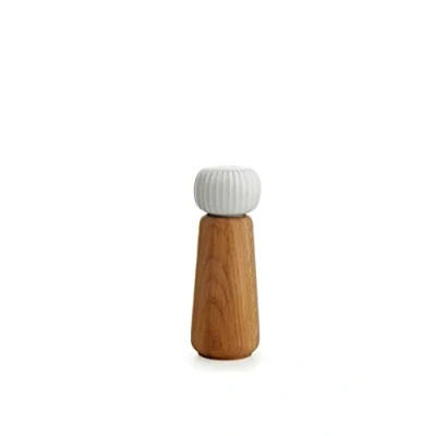 Imagen de Kähler Mill H18 cm Hammershøi práctico molinillo de especias diseño danés, blanco