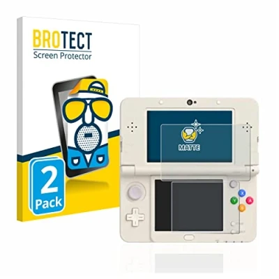 Imagen de BROTECT Protector Pantalla Anti Reflejos para Nintendo New 3DS (2 Unidades) Película Mate Huellas
