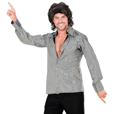 Imagen de W WIDMANN MILANO Party Fashion camisa años 70, estilo disco, hombre, disfraces