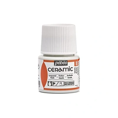 Imagen de 3253112 peinture a froid céramique flacon de 45ml blanc