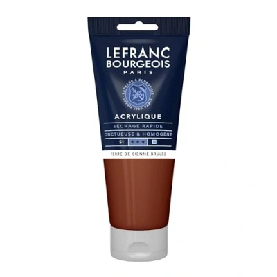 Imagen de Lefranc Bourgeois Acrílico Fine, Tierra de Siena Tostada, 200 ml,